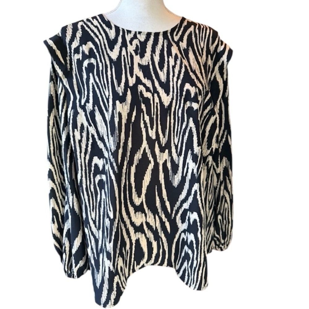 Who What Wear ladies NWOTXL Animal, print blouse lightweight - Picture 2 of 12